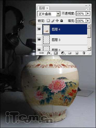 用PS为陶瓷花瓶添加富贵花开图案 优图宝 PS图片合成教程