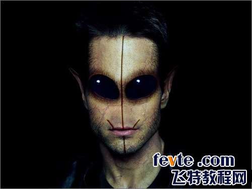 PS合成外星人 优图宝 PS图片合成教程