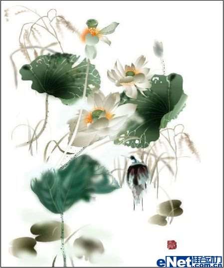 PS合成春韵海报 优图宝 PS图片合成教程