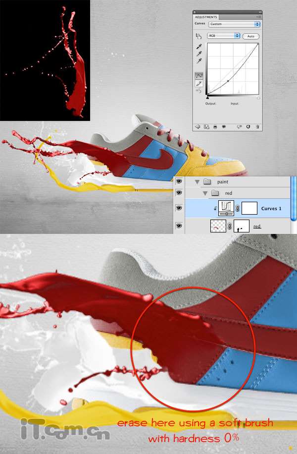 PS合成创意鞋子海报 优图宝 PS图片合成教程