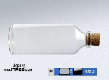 PS合成漂流瓶里的鲨鱼 优图宝 PS图片合成教程