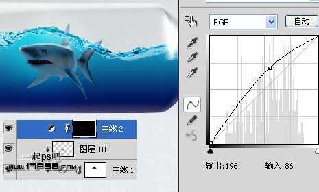 PS合成漂流瓶里的鲨鱼 优图宝 PS图片合成教程