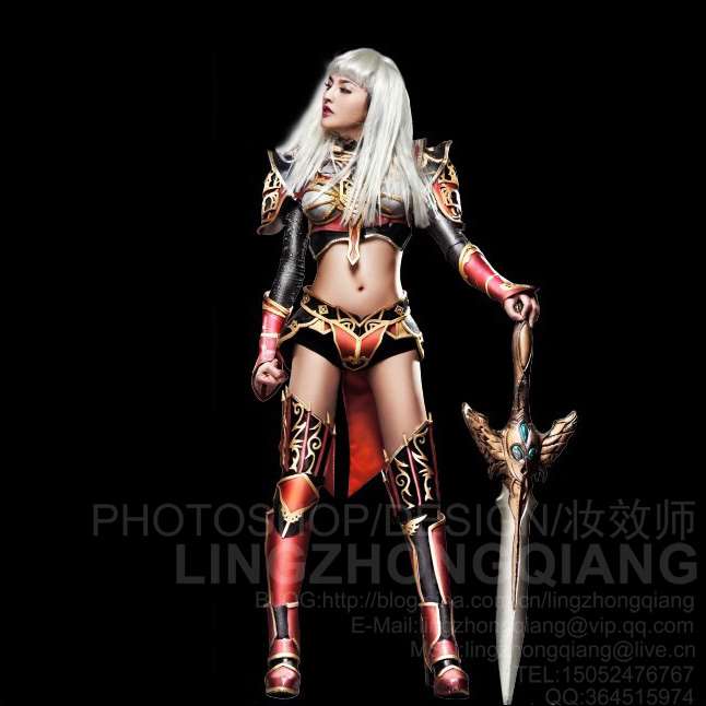 PS合成超酷魔法火焰少女 优图宝 PS图片合成教程