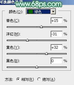 Photoshop调淡绿色调教程