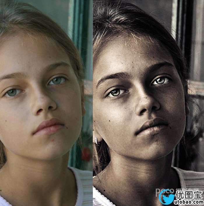 9步打造质感人像教程_ps教程自学网(www.utobao.com) 9步打造质感人像教程