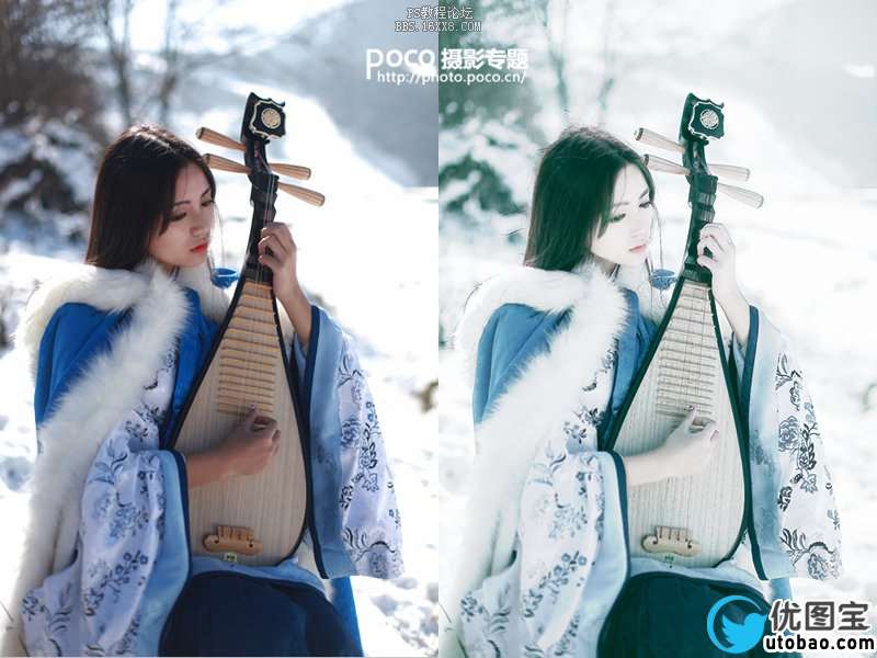 中国风,ps调出古韵风格人像照片教程_ps教程自学网(www.utobao.com) 中国风,ps调出古韵风格人像照片教程