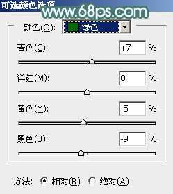 清新色调，ps调出淡淡的绿色清新风格图片