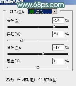 清新色调，ps调出淡淡的绿色清新风格图片