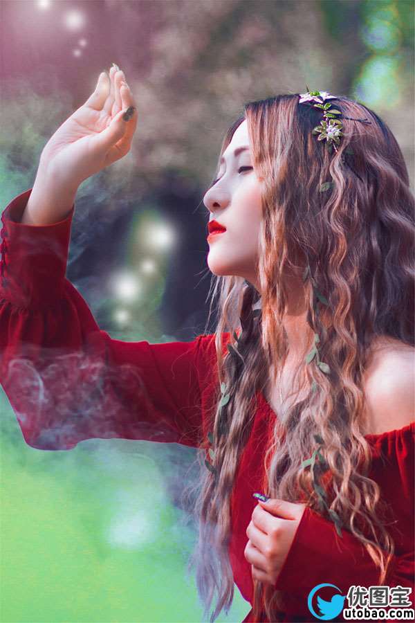 人像后期，利用LR和PS制作童话仙女场景_www.utobao.com