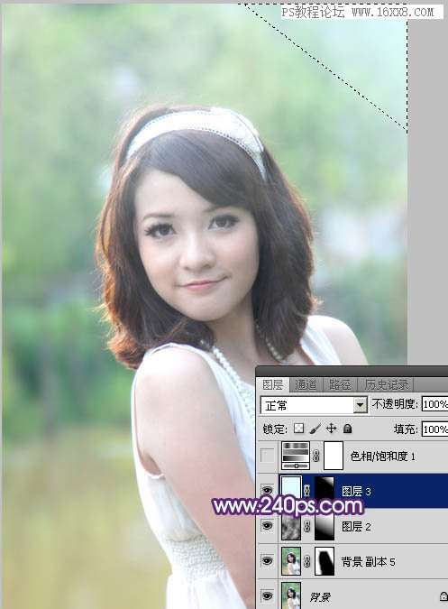 紫色调，调出甜美紫青色人像效果教程_www.utobao.com