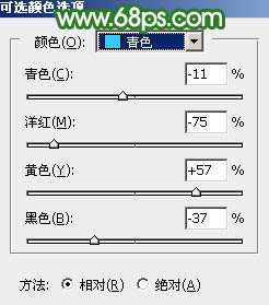 绿色调，ps调出淡淡的青绿色效果教程