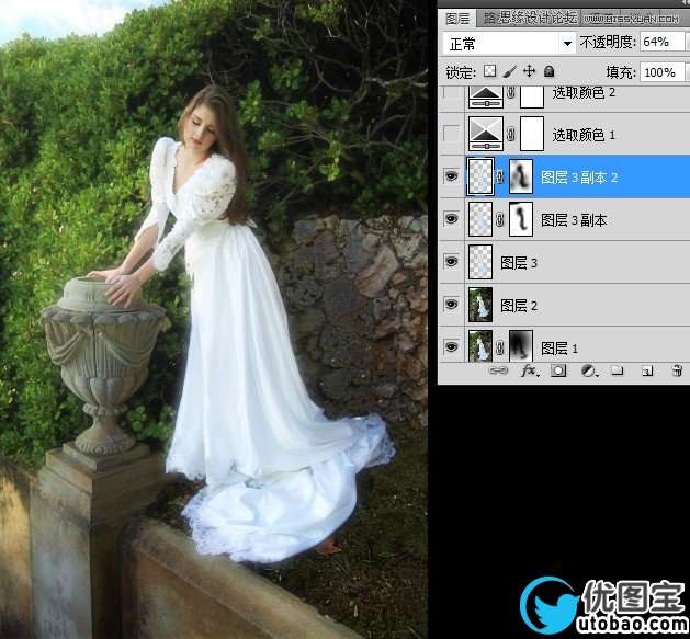 Photoshop调出新娘照片唯美的柔色效果