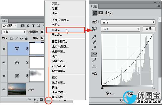 曝光不足，调因为曝光不足拍灰的日出风景照_www.utobao.com