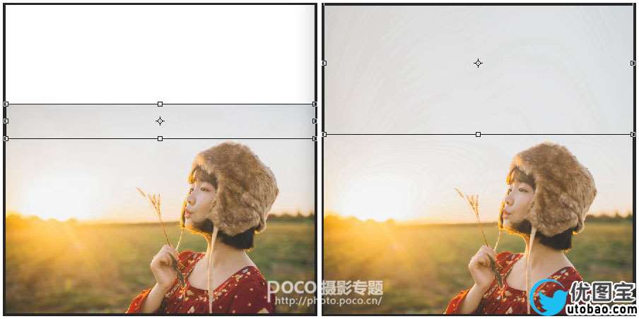人像调色,简单几步营造出温暖的落日色彩_www.utobao.com