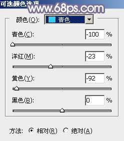 阳光色调！ps调出秋季阳光色树林照片教程