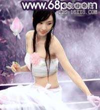 ps教程：Photoshop打造秋色中的荷花仙子