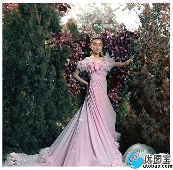 Photoshop打造经典大气的欧美褐色婚片