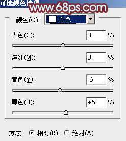 Photoshop给外景人物图片加上韩系中性黄褐色