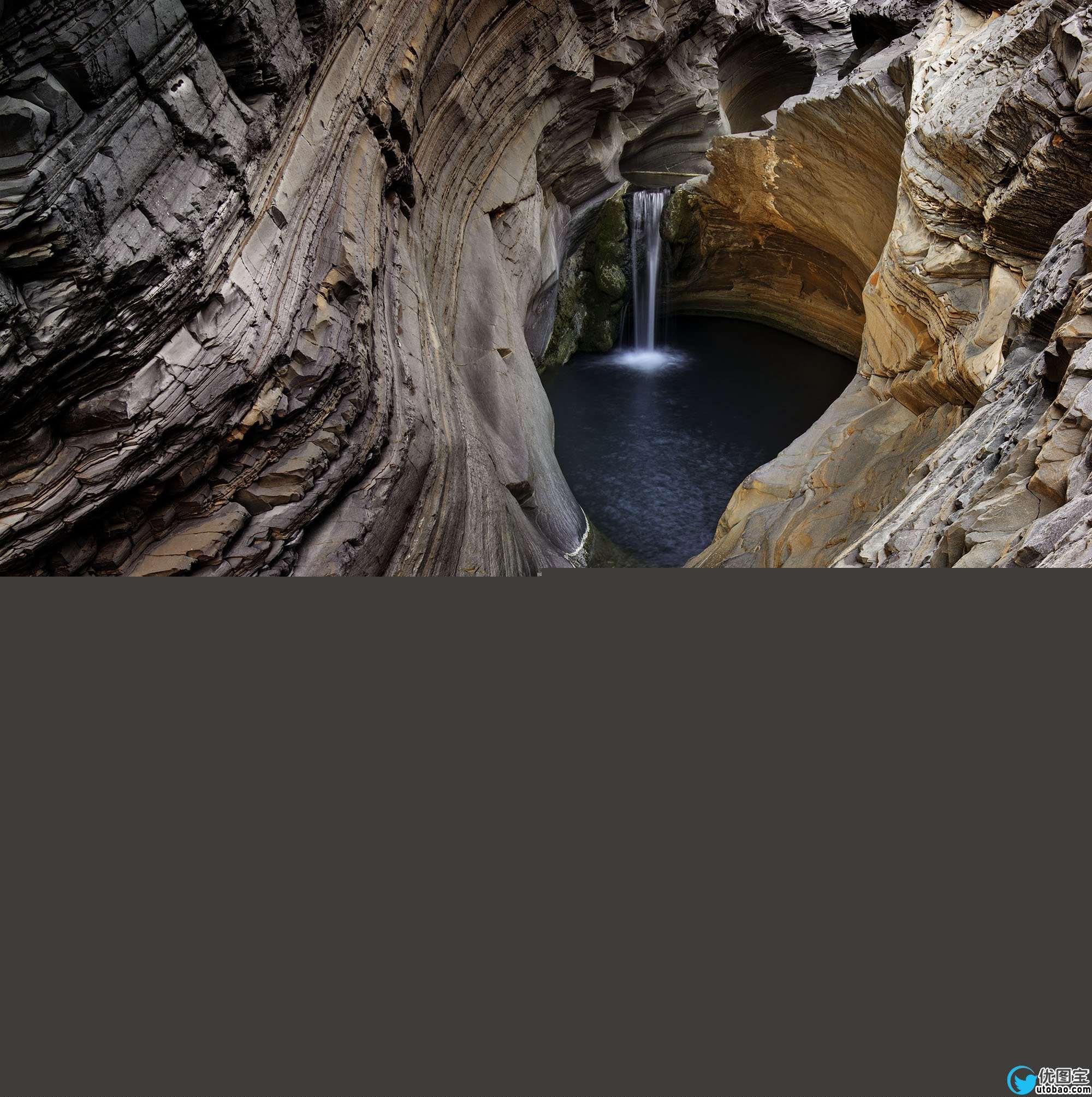 PS调节出大师级的风光摄影照片 PS照片处理教程Hamersley Gorge waterfall.