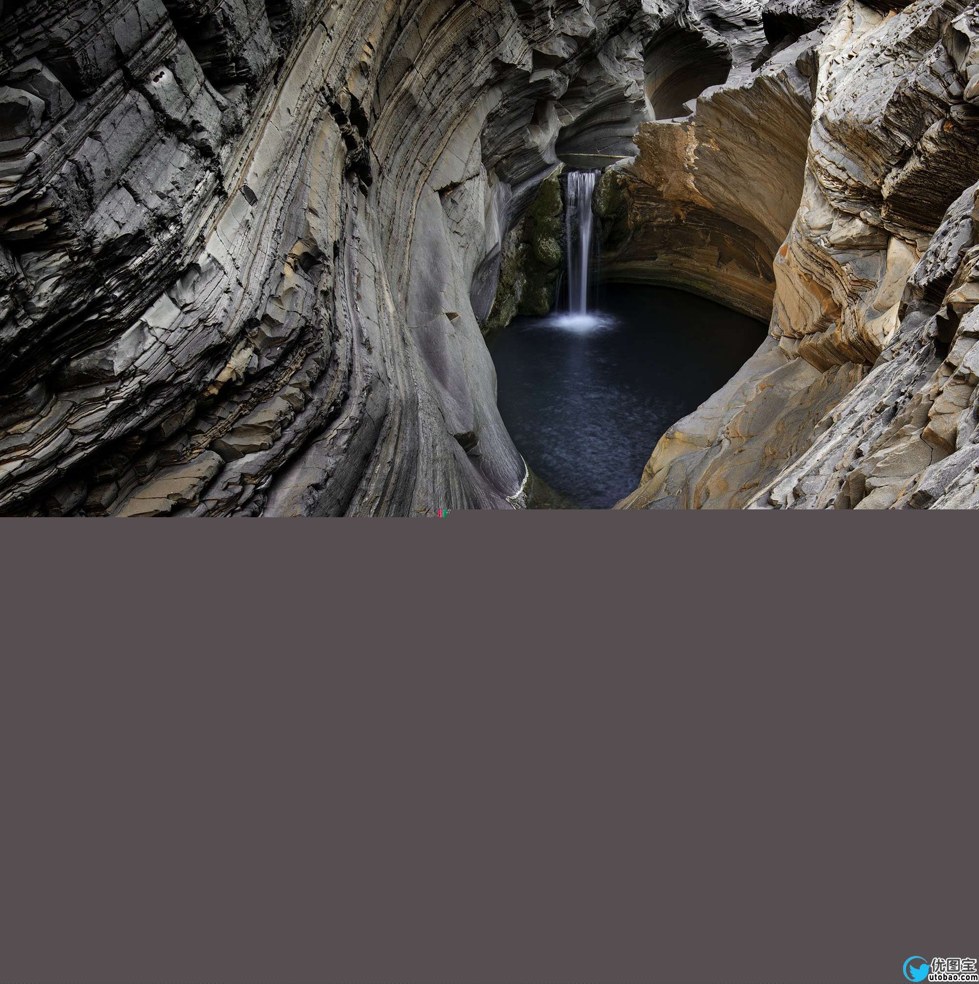 PS调节出大师级的风光摄影照片 PS照片处理教程Hamersley Gorge waterfall.
