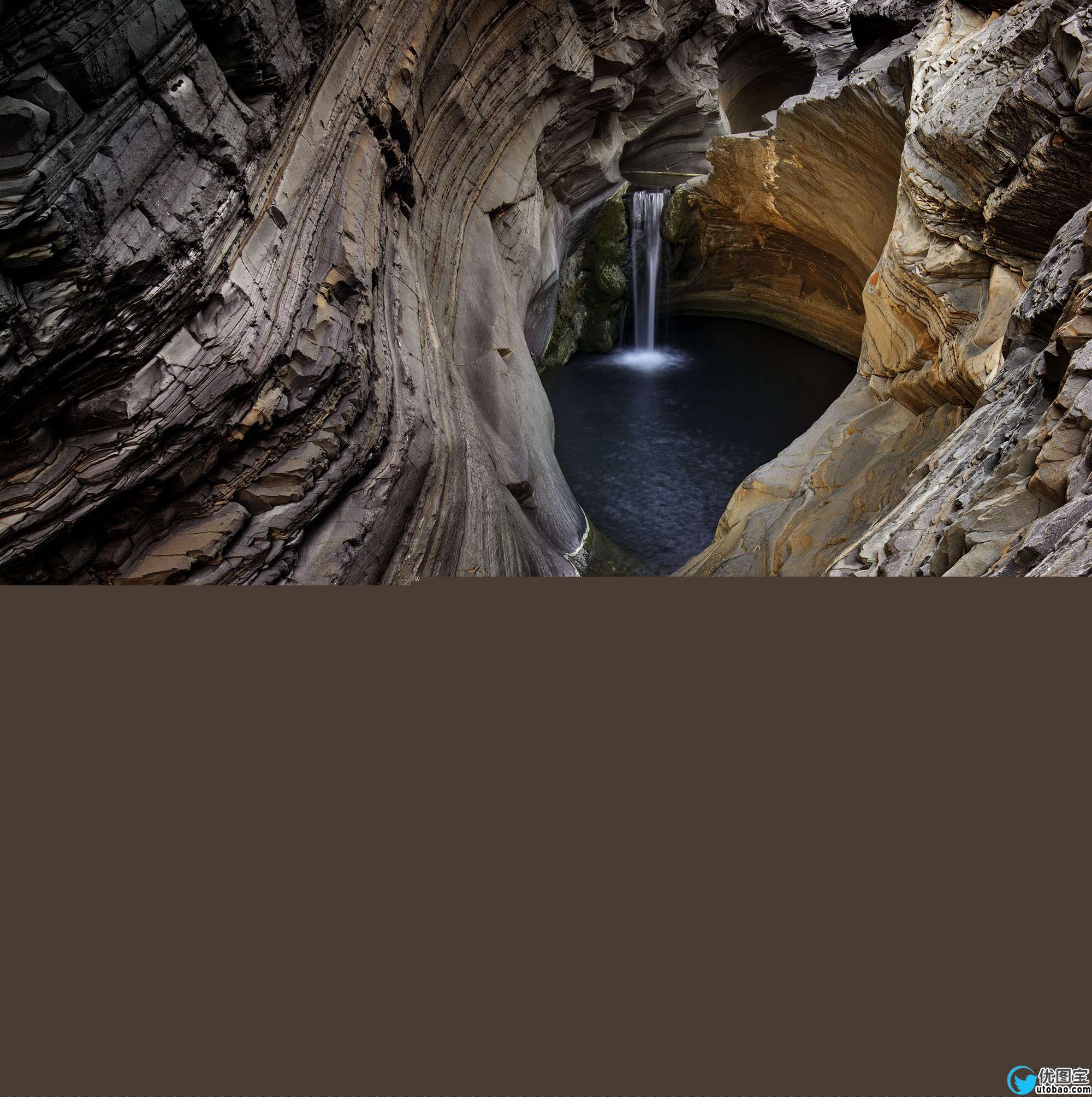 PS调节出大师级的风光摄影照片 PS照片处理教程Hamersley Gorge waterfall.