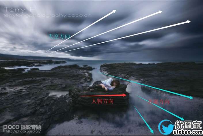 慢门效果，风光照片做慢门后期调色教程_www.utobao.com