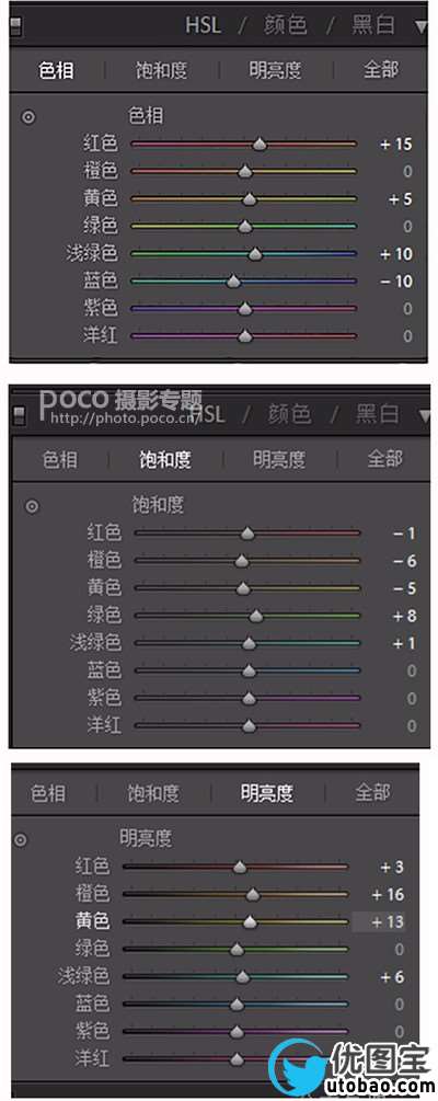 清新色，用LR和PS调出干净通透的人像_www.utobao.com
