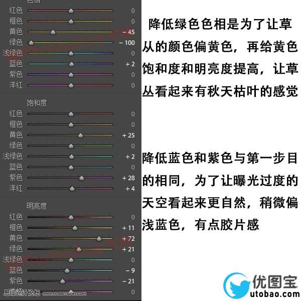 暖色调，营造室外人像清新的暖色效果_www.utobao.com