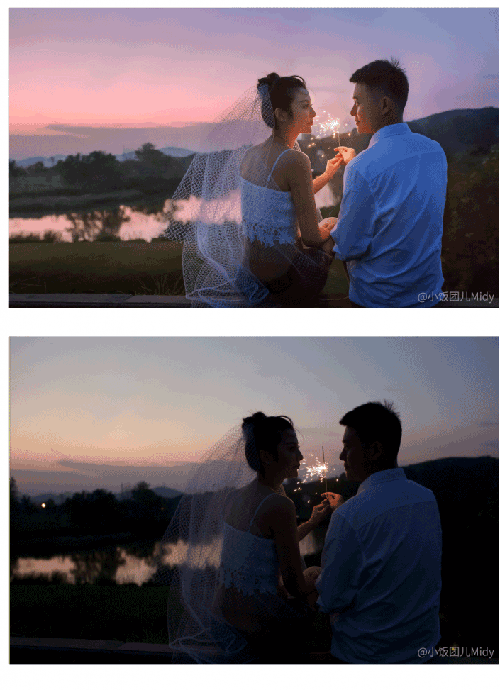 日系色，用LR和PS把过暗夜景调出轻淡唯美浪漫感_www.utobao.com
