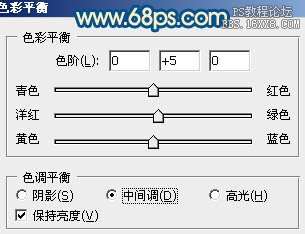 [转载]Photoshop调出偏暗外景婚片甜美的蓝红色