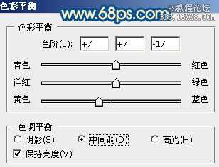 [转载]Photoshop调出偏暗外景婚片甜美的蓝红色
