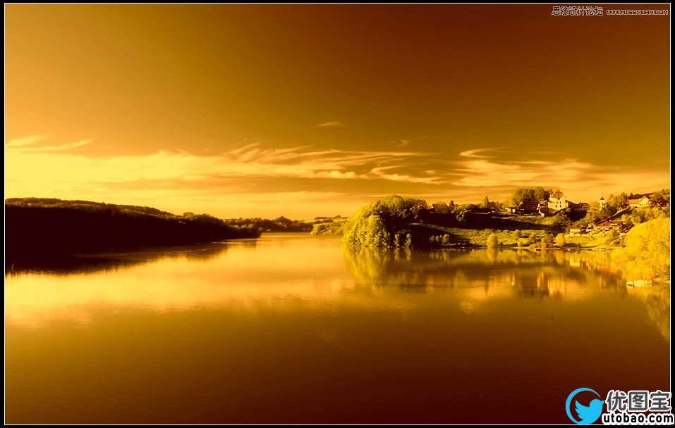 Photoshop简单给风景照调出黄昏色调效果,PS教程,16xx8.com教程网