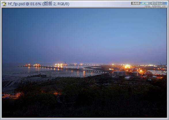 Photoshop简单对夜景图片进行美化处理