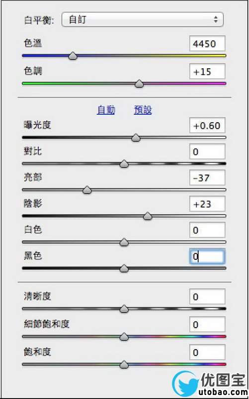 人像调色，调出纯白的清新色调后期教程_www.utobao.com