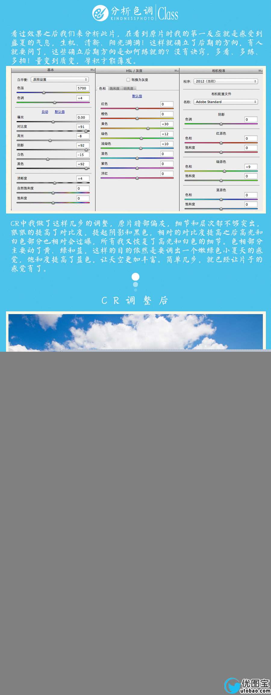 阳光色调，ps调出清新的夏天照片实例