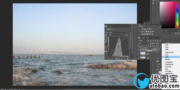 海景调色，海景照片后期调色实例_www.utobao.com