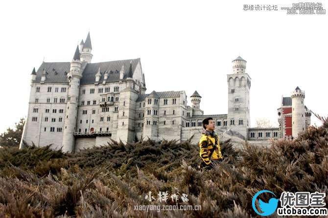 Photoshop调出城堡照片哥特式恐怖场景,PS教程,16xx8.com教程网