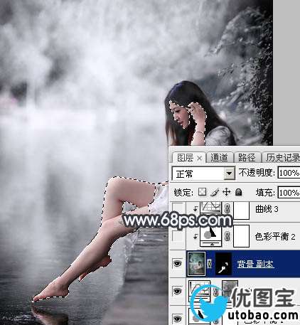 单色调，ps调出淡雅的古典单色照片_www.utobao.com