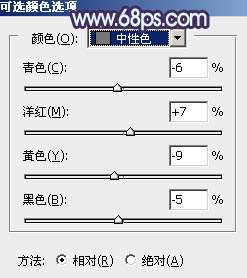紫色调，ps调出暗调的紫色人像照片实例
