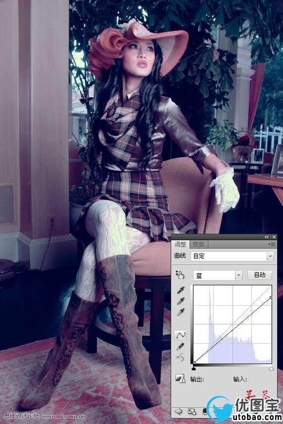 Photoshop调出美女照片唯美的古典风效果,PS教程,16xx8.com教程网