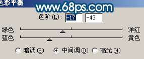 PS调出淡青色背景和照片润色美白