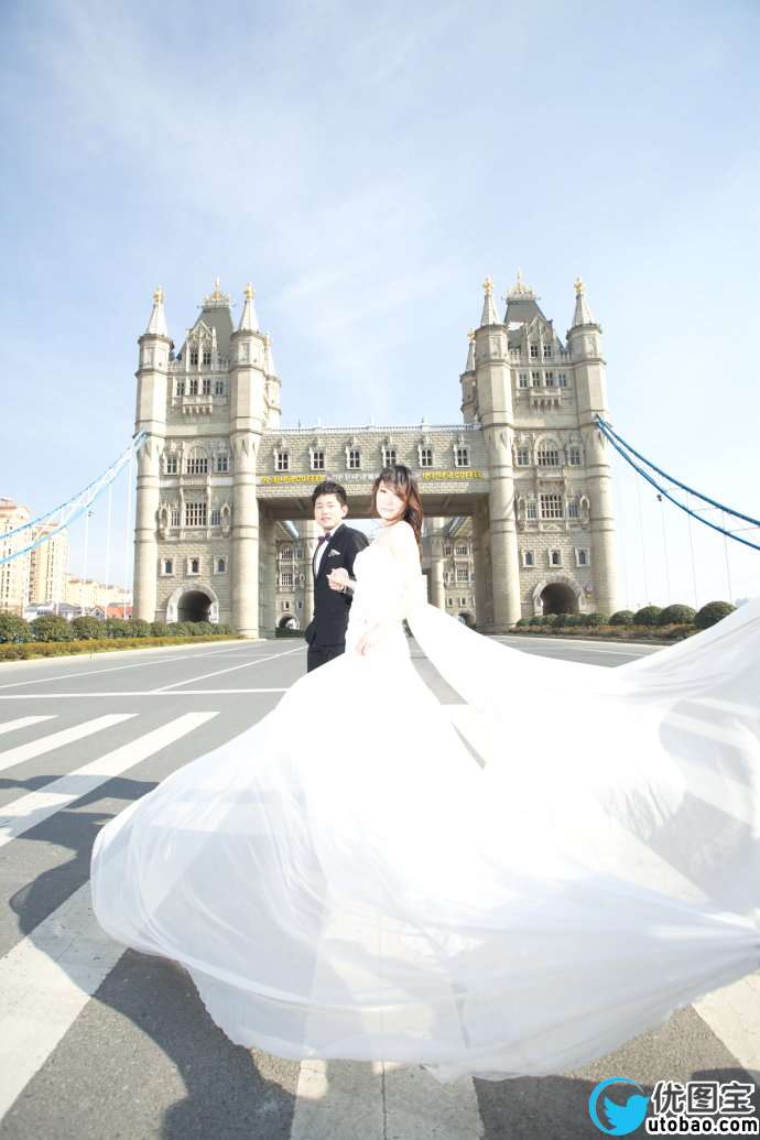 HDR效果，利用Lightroom制作高动态HDR效果婚纱照片后期_www.utobao.com
