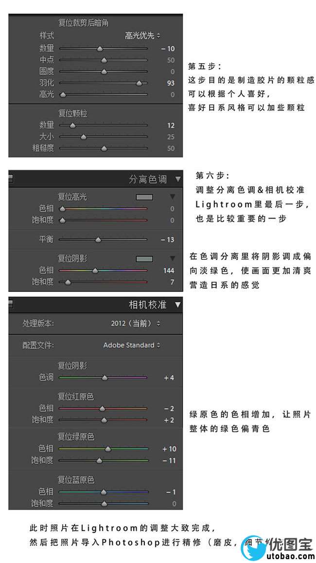 LR调色教程，用LR调出清新日系街景写真_www.utobao.com