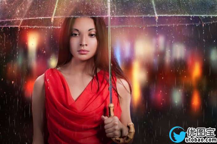 雨景后期，调出通透的雨夜照片教程_www.utobao.com