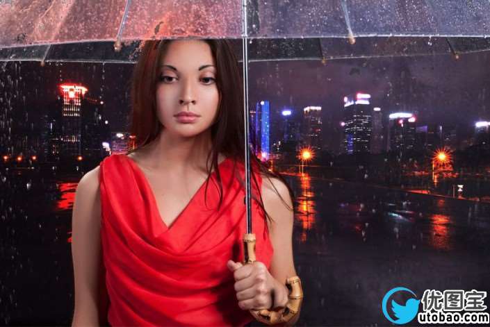 雨景后期，调出通透的雨夜照片教程_www.utobao.com