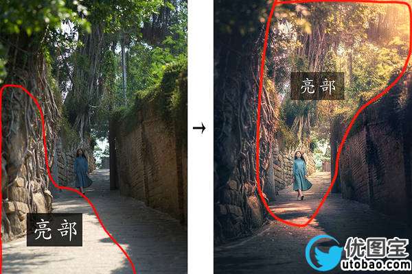 摄影后期，教你如何塑造光影营造照片的氛围_www.utobao.com