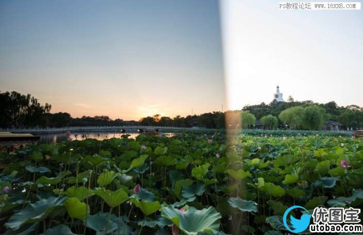 曝光不足，解决风景照片大光比问题_www.utobao.com