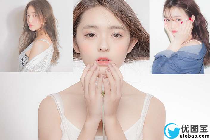 人像后期，用PS调出日式透明感元气肌肤_www.utobao.com