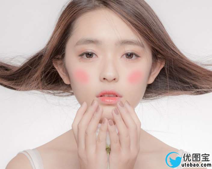 人像后期，用PS调出日式透明感元气肌肤_www.utobao.com