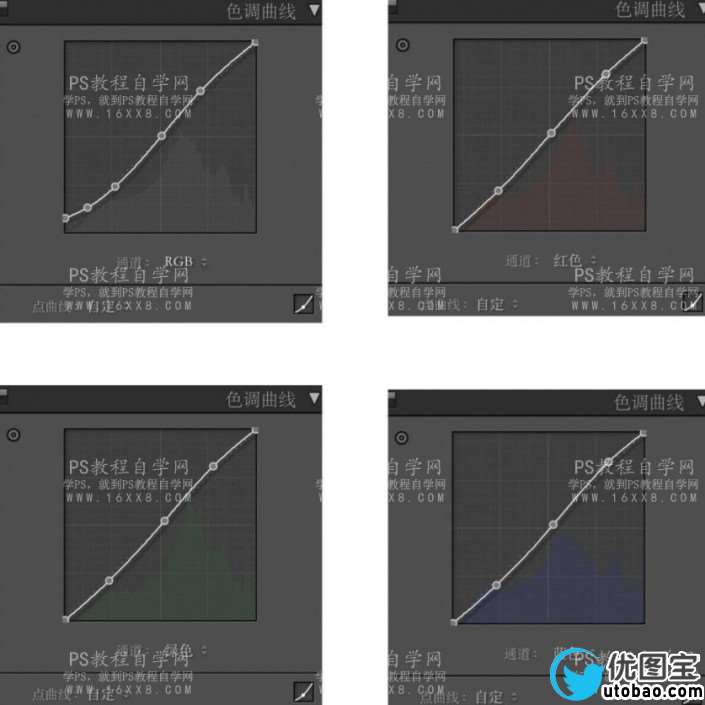 静物调色，调出青新色调的水面光斑图片_www.utobao.com